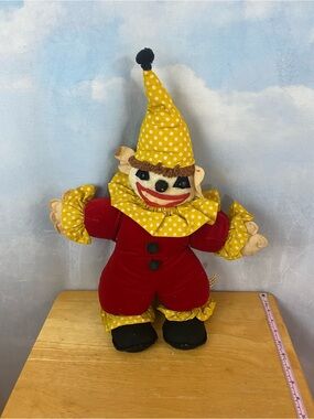 Vintage 1960s Master Made Scary Larry Plush
Clown